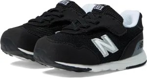 New Balance 515 New-B Hook-and-Loop Sneakers, Black/White