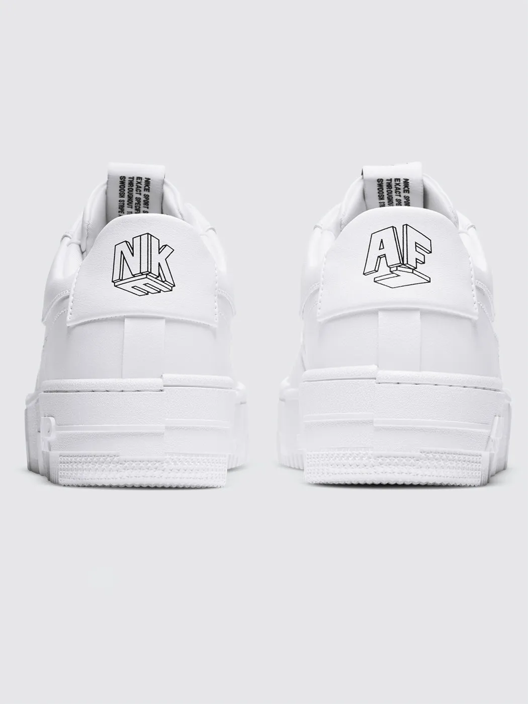 Nike Air Force 1 Pixel Sneaker - White-White-Black-Sail