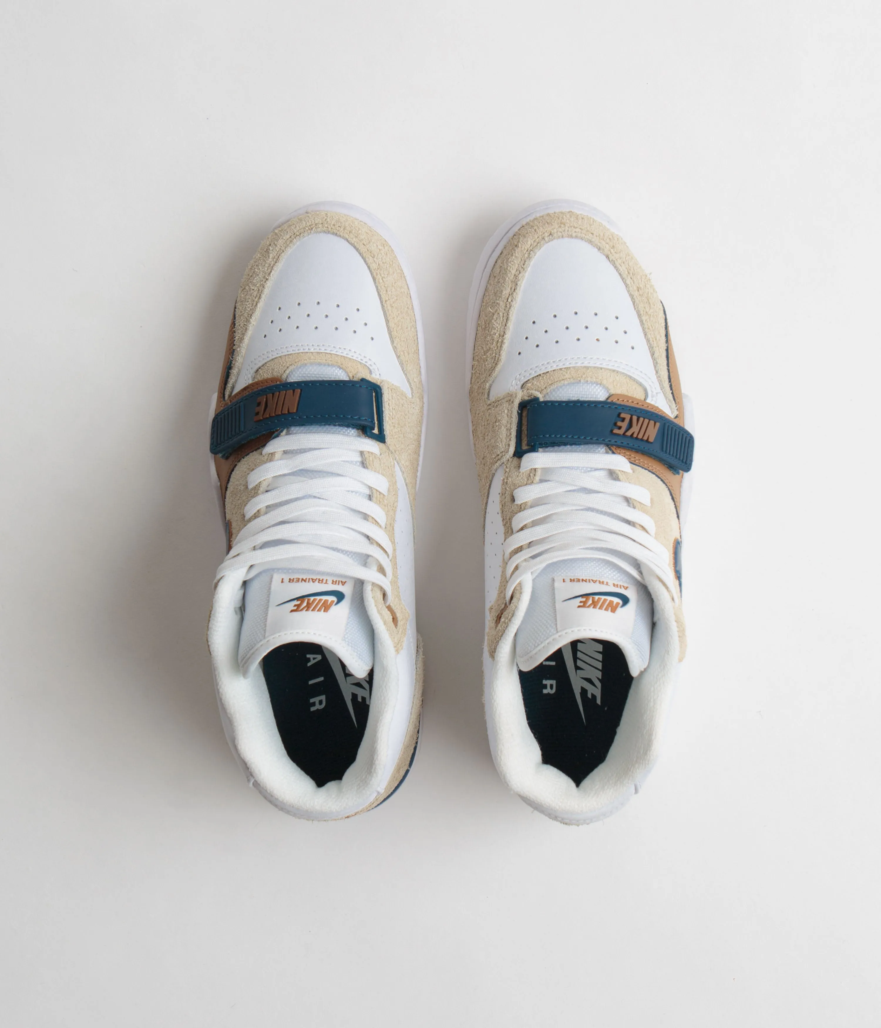 Nike Air Trainer 1 Shoes - Limestone / Valerian Blue - Ale Brown - White