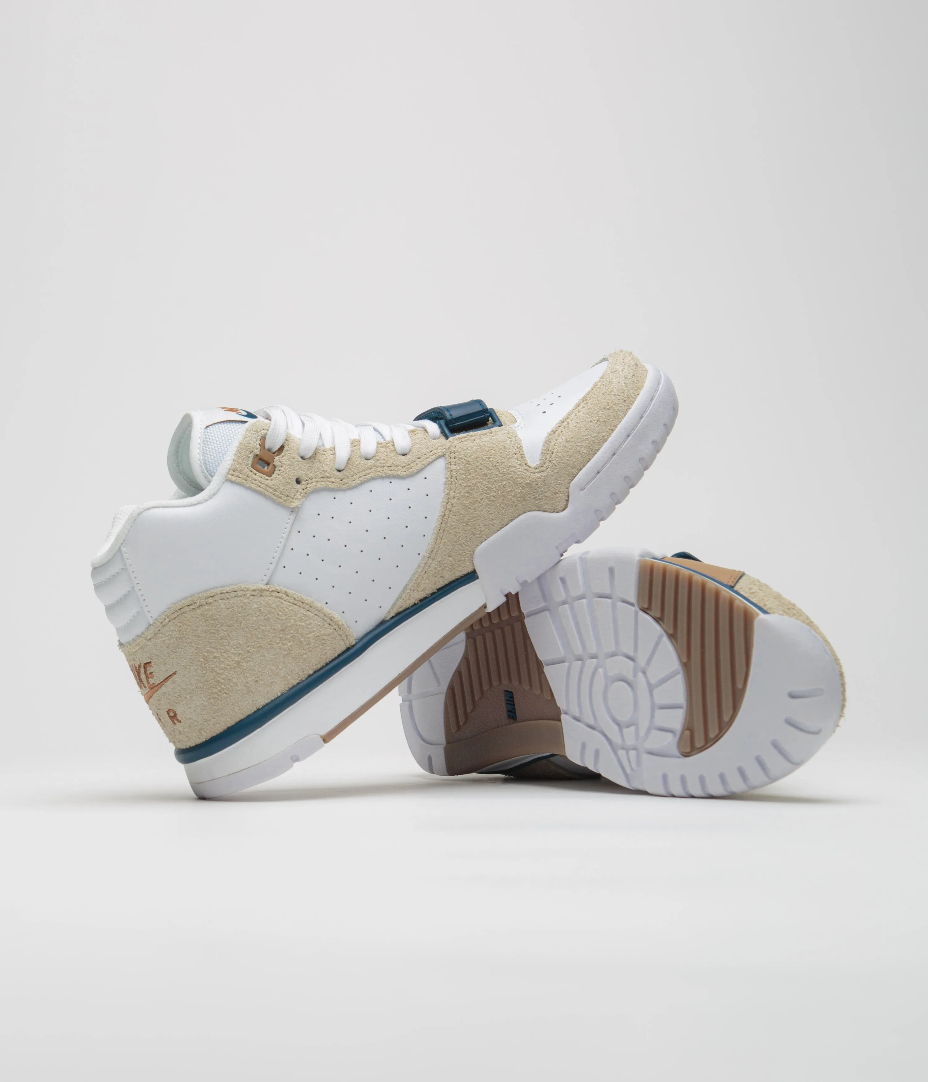 Nike Air Trainer 1 Shoes - Limestone / Valerian Blue - Ale Brown - White