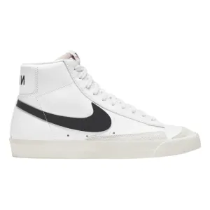 Nike Blazer Mid 77 Vintage Black Logo White Sneakers