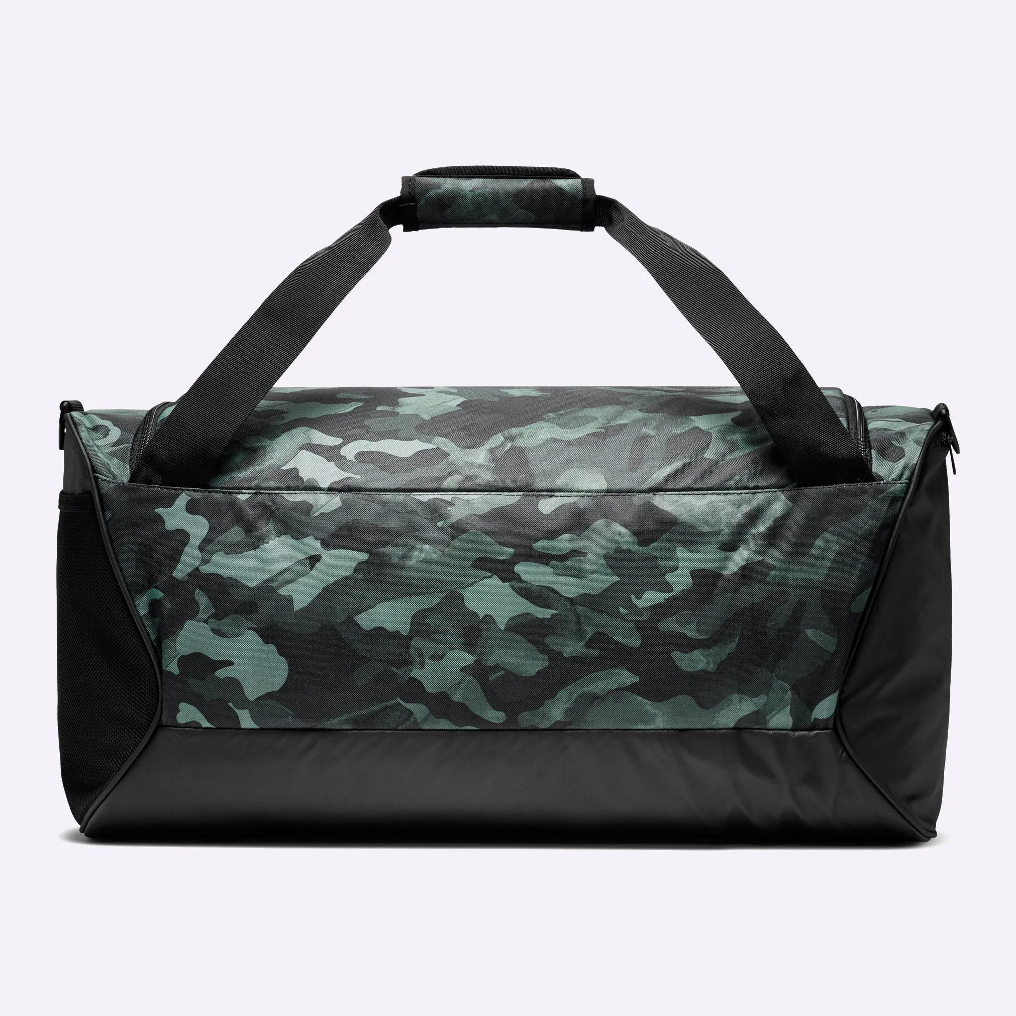 Nike - Brasilia Printed Training Duffel Bag - Medium - LIGHT SMOKE GREY/BLACK/METALLIC COOL GREY