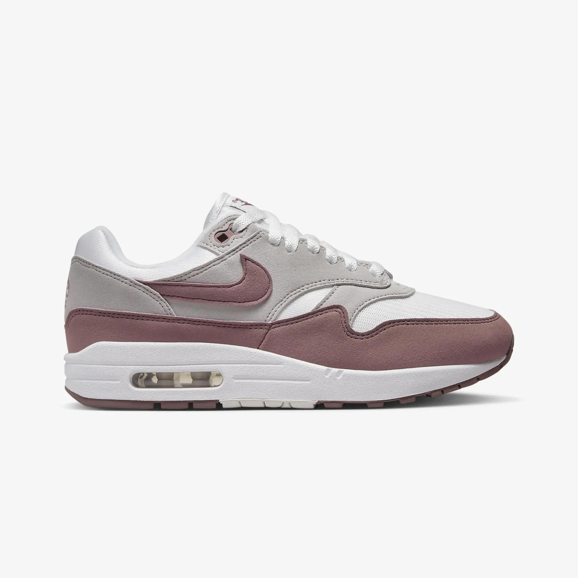 Nike | WMN'S AIR MAX 1  { SUMMIT WHITE/SMOKEY MAUVE-LT IRON ORE