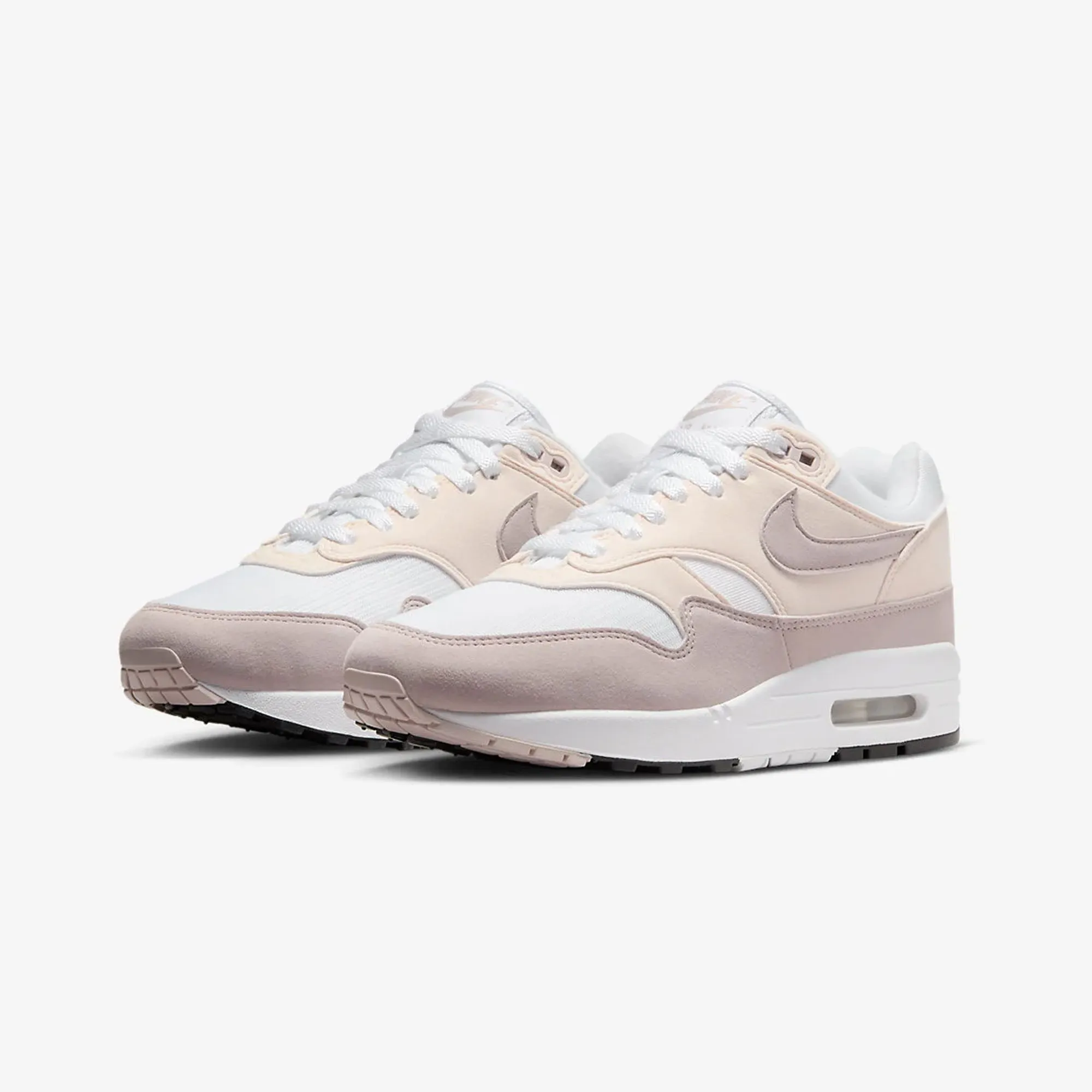 Nike | WMN'S AIR MAX 1  { WHITE/PLATINUM VIOLET-PHANTOM-WHITE