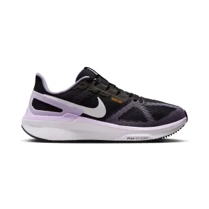 Nike | Women's Structure 25 Road Running Shoes - Black/White-Daybreak-Lilac Bloom