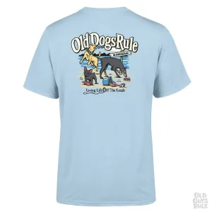 'Old Dogs Rule II' T-Shirt - Light Blue