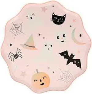 Pastel Halloween Dinner Plates (x 8)