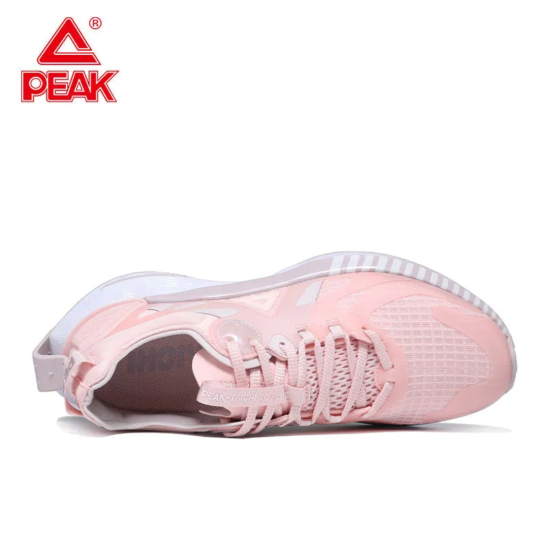 PEAK TAICHI 3.0 Pro Women Cushioning Non-slip Wearable Sneakers Lightweight Mesh Breathable Shoes Sport Running Shoes for Women EW11728H