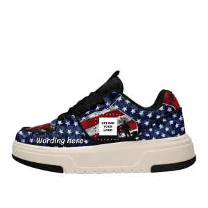 Personalized Patriotic Sneakers, America Flag Shoes,American Pride Shoes Gift, MLB-23020061