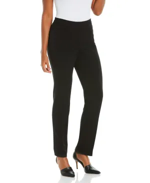 Petite Gabardine Straight Leg Pant - Curvy Fit