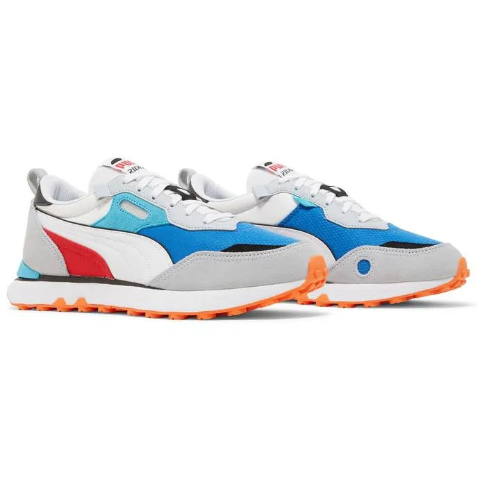 Puma Men's Rider FV Future Vintage Shoes - White / Royal Blue / Red