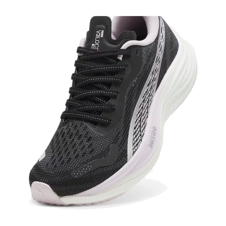 PUMA Women's Velocity NITRO 3 PUMA Black/PUMA Silver/Grape Mist