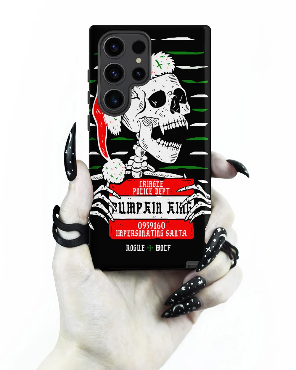 Pumpkin King Tough Phone Case for Samsung - Xmas Goth Anti-scratch Cover Witchy Christmas Gothic Gifts