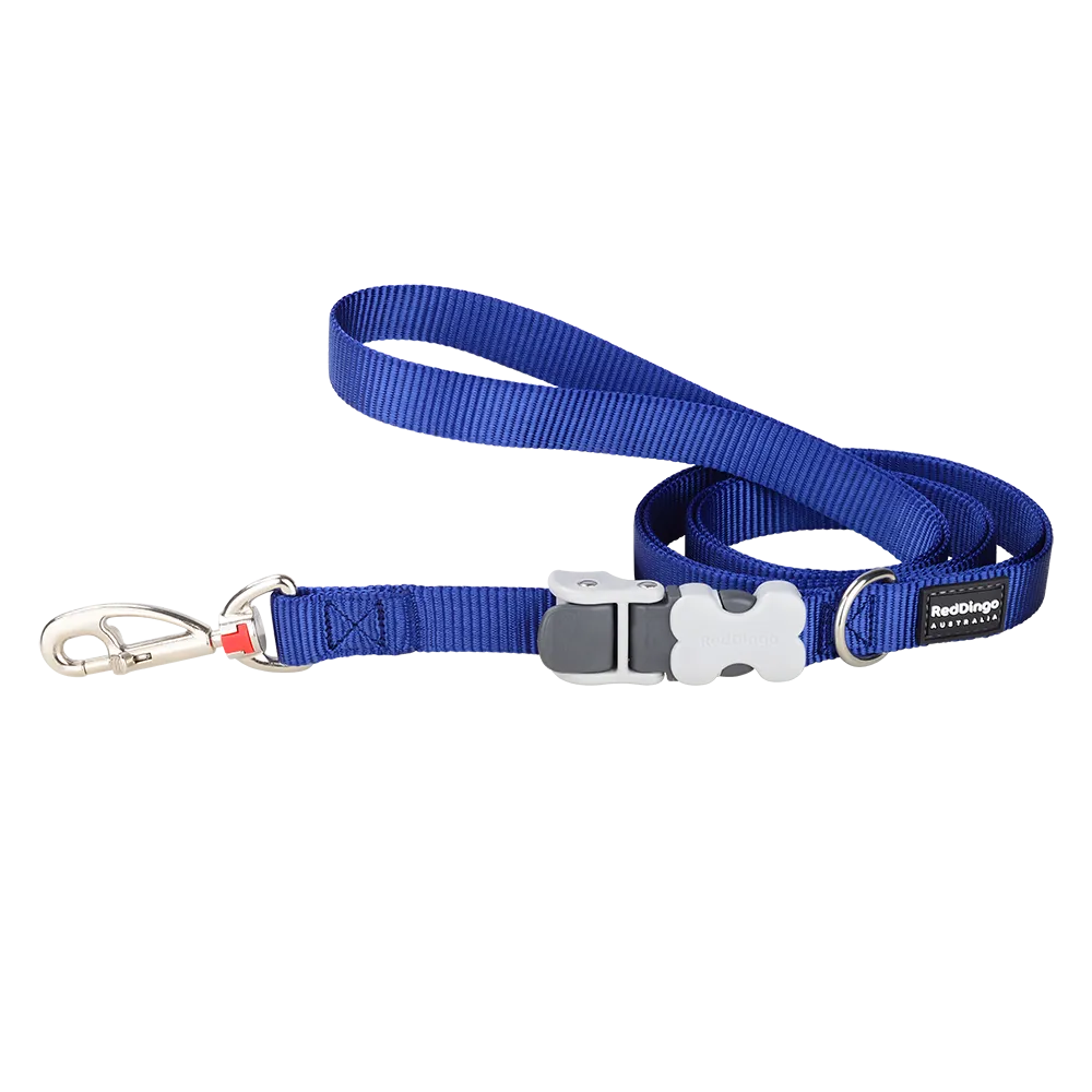 Red Dingo Dog Super Lead Classic Navy 20mm