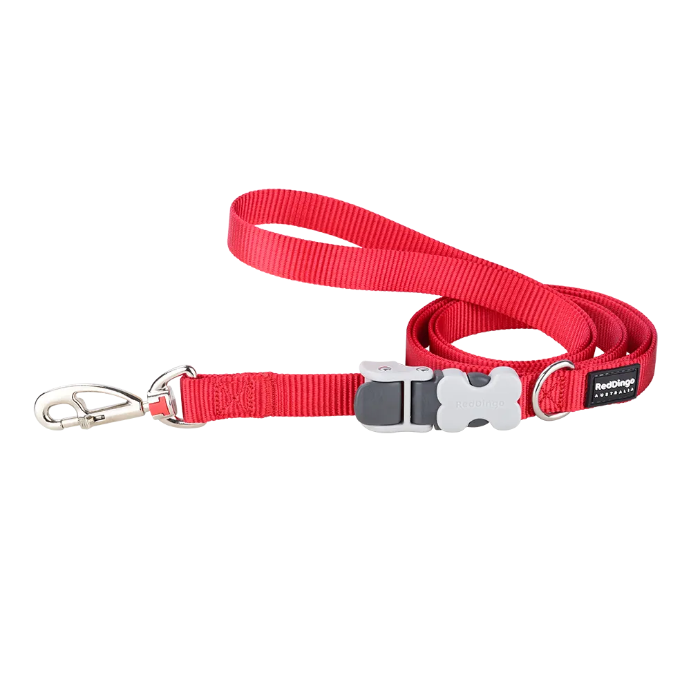 Red Dingo Dog Super Lead Classic Red 15mm