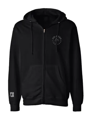 Rilion Gracie Lifestyle Black Zip Hoodie Adult