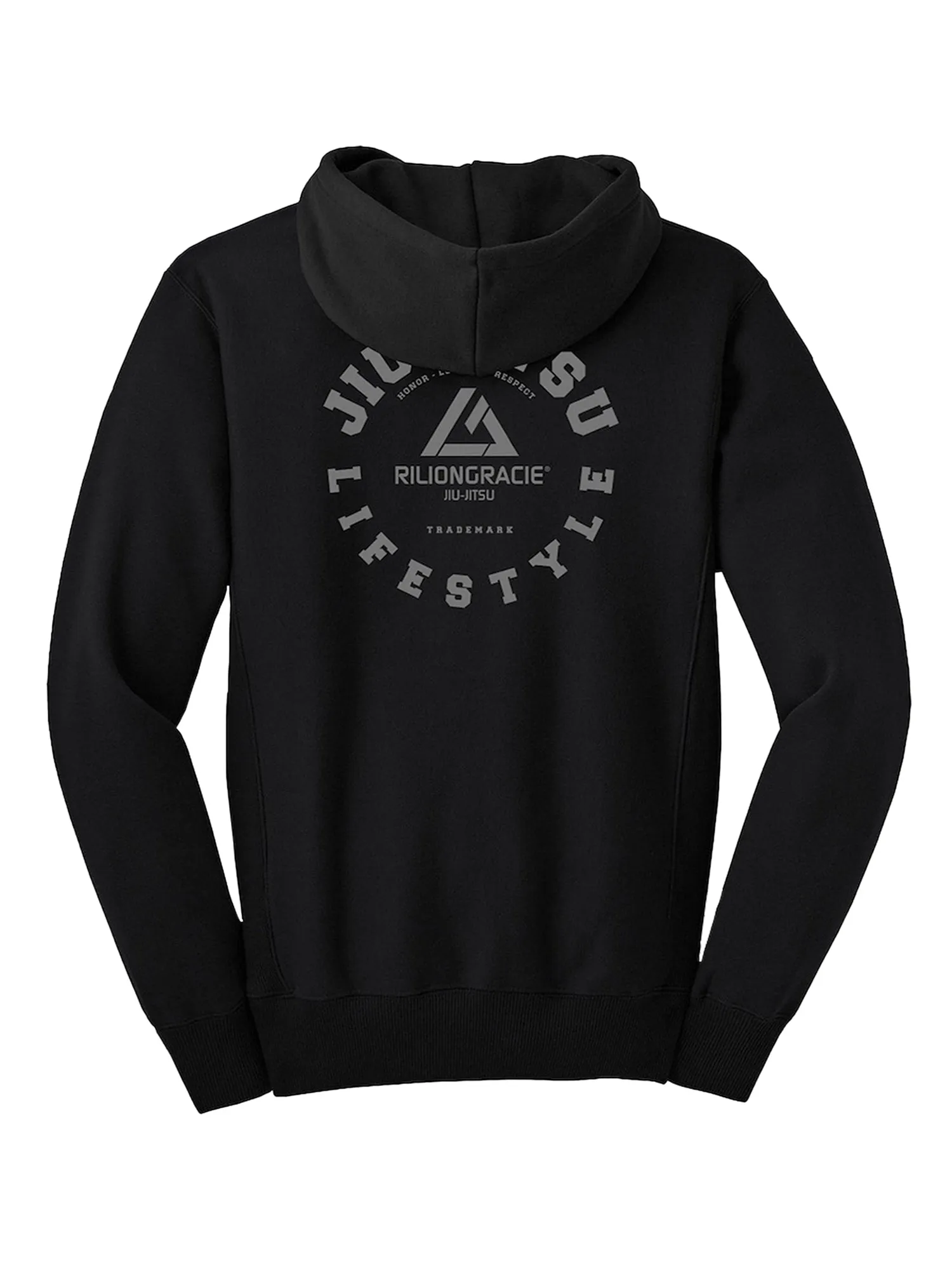 Rilion Gracie Lifestyle Black Zip Hoodie Youth