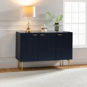 Roman Lacquer 3-Door Sideboard 47"