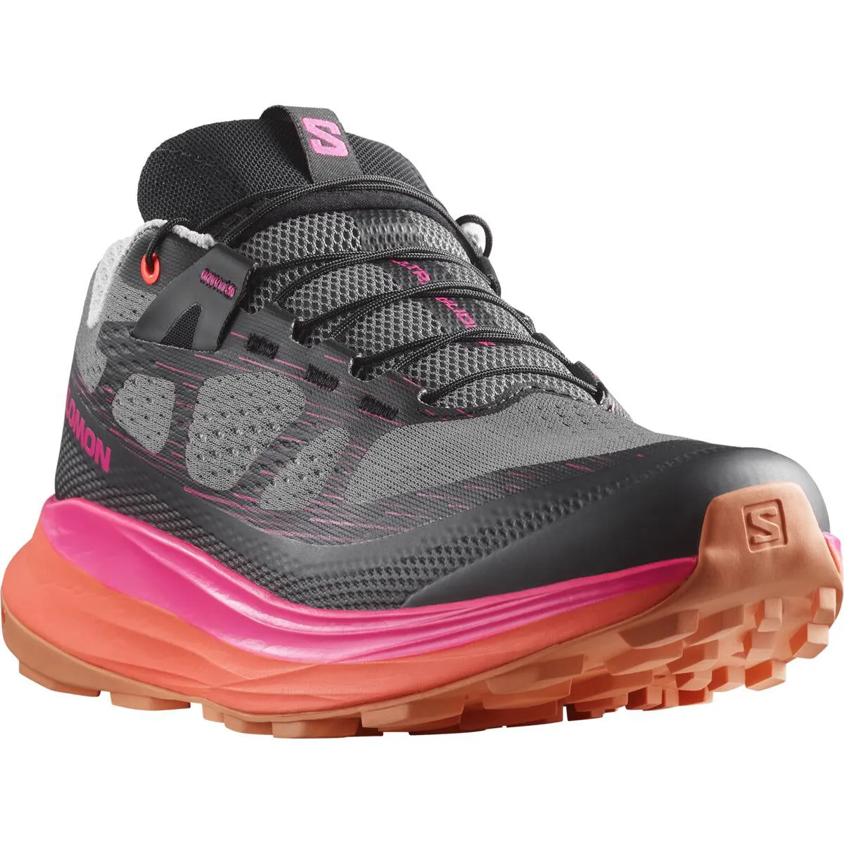 Salomon Women's Ultra Glide 2 Trail Running Shoes Plum Kitten / Black / Pink Glow