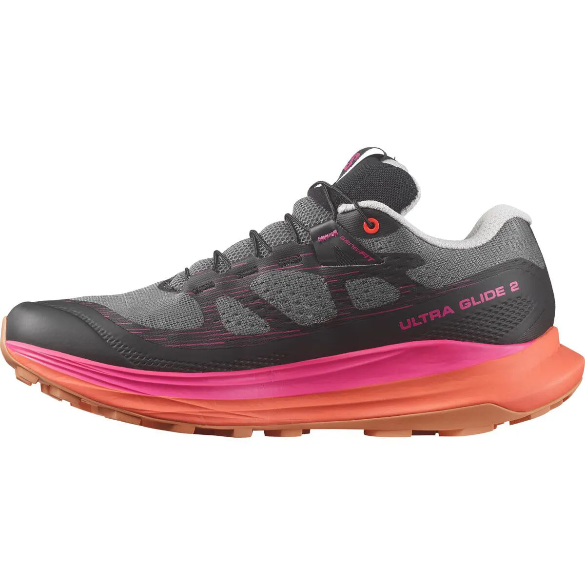 Salomon Women's Ultra Glide 2 Trail Running Shoes Plum Kitten / Black / Pink Glow