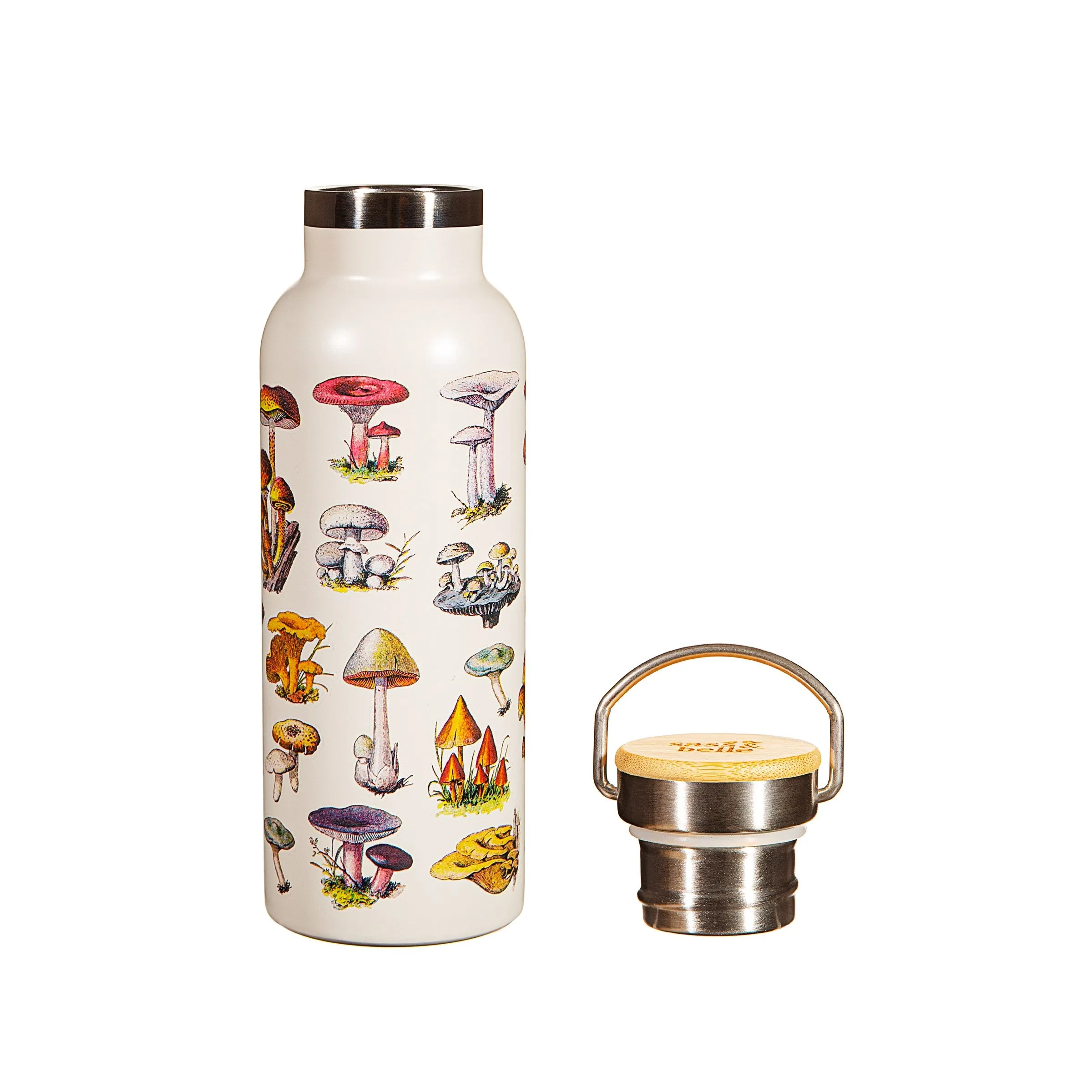 Sass & Belle - Vintage-Style Mushroom Diagram Water Bottle