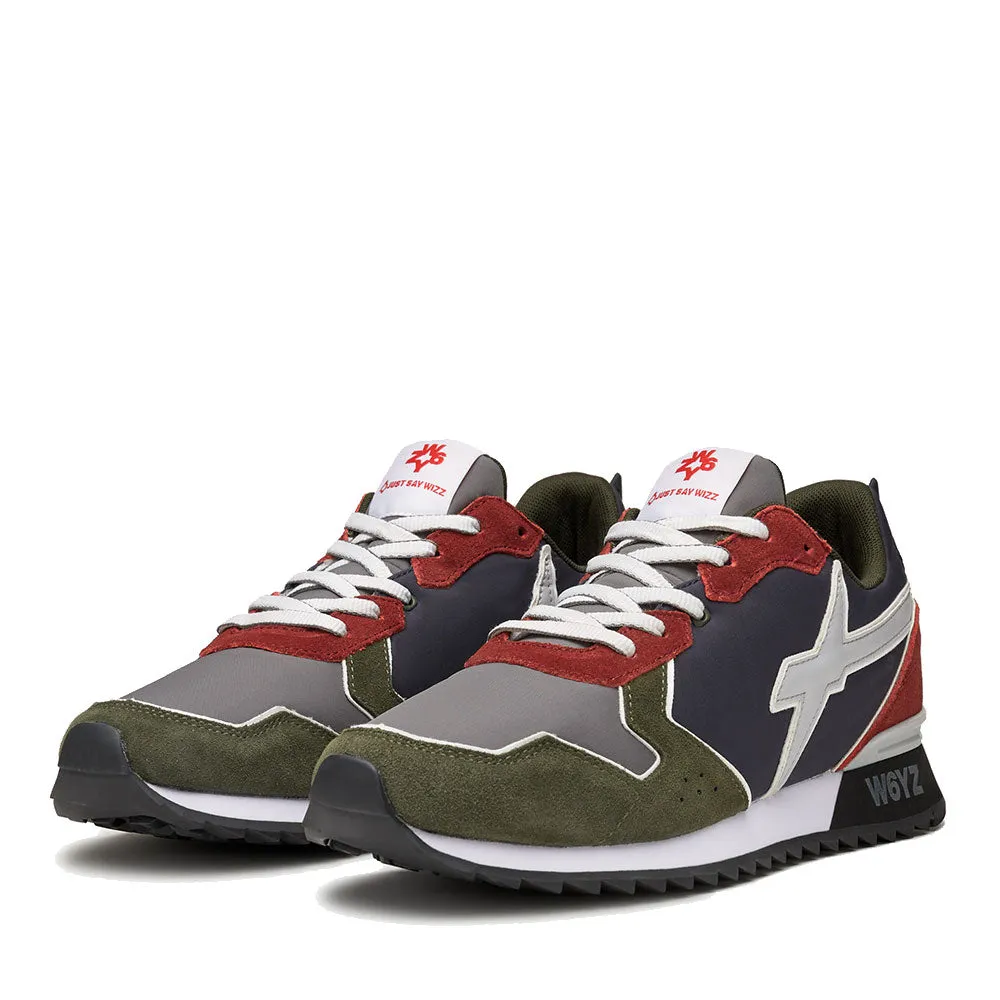 Scarpe Uomo W6YZ Sneakers Jet-M. in Tessuto Tecnico e Suede colore Forest e Navy