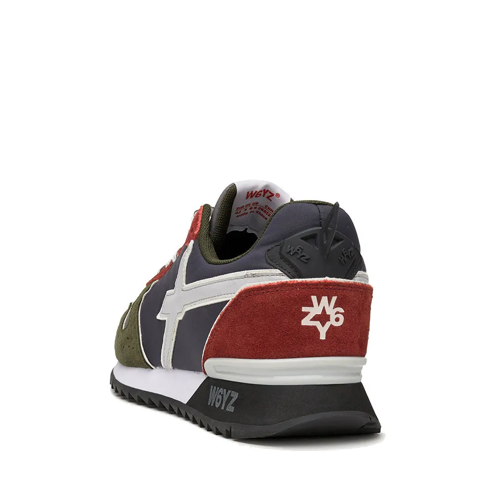 Scarpe Uomo W6YZ Sneakers Jet-M. in Tessuto Tecnico e Suede colore Forest e Navy