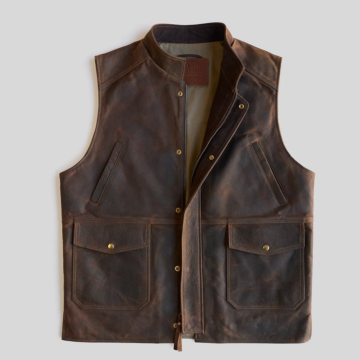 Shelby Bison Travel Vest No. 329 | Brown