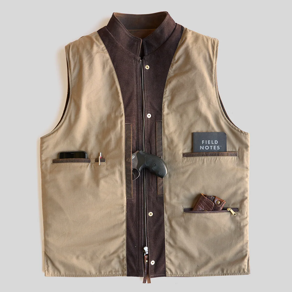 Shelby Bison Travel Vest No. 329 | Brown