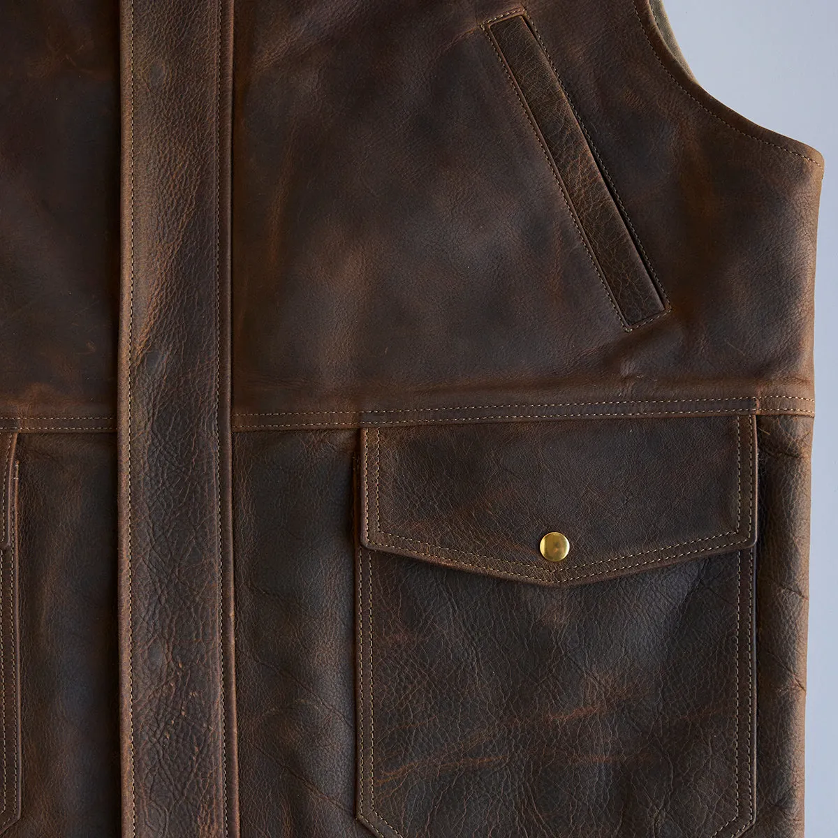 Shelby Bison Travel Vest No. 329 | Brown