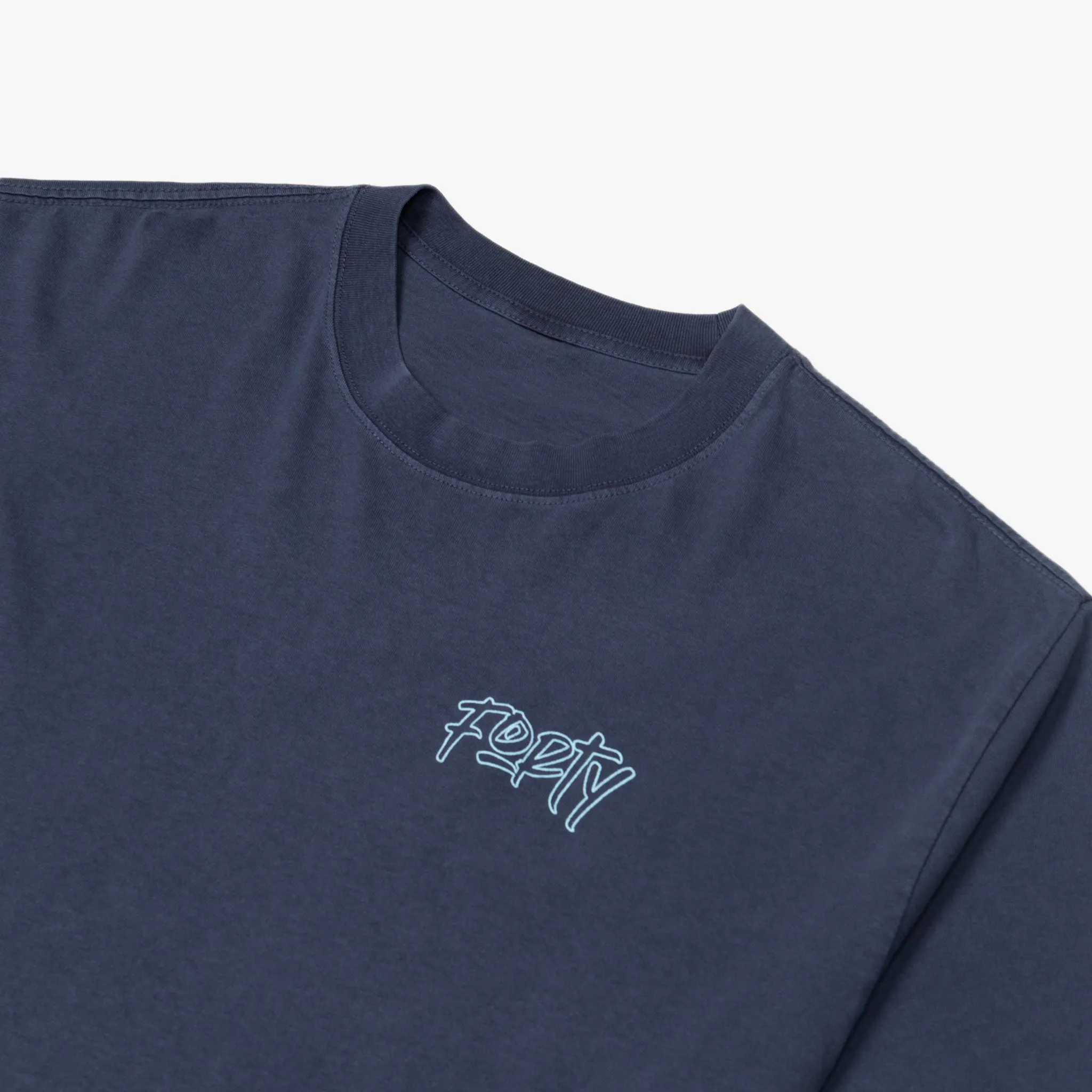 Sigmund Outline Tee (Faded Indigo)