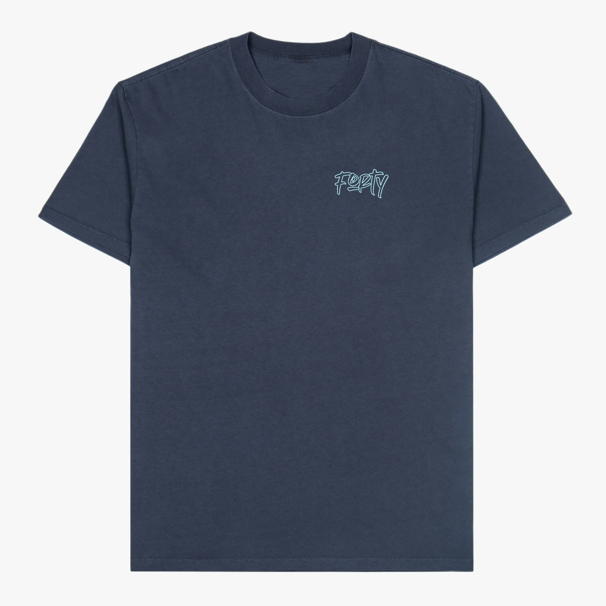 Sigmund Outline Tee (Faded Indigo)