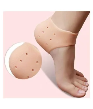 Silicon Gel Heel Pad Socks for Heel Repair Free Size