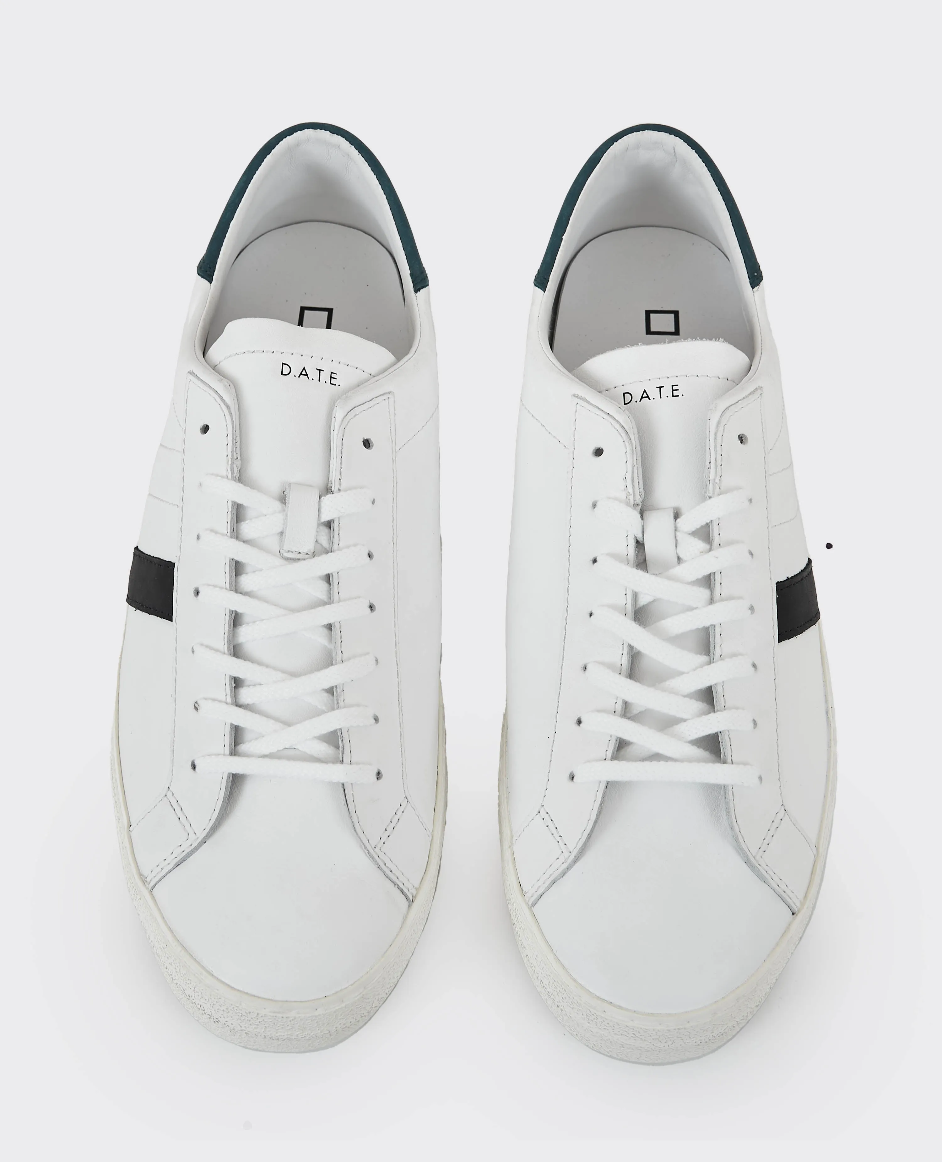 Sneakers DATE Hill Low Vintage Calf White - Green