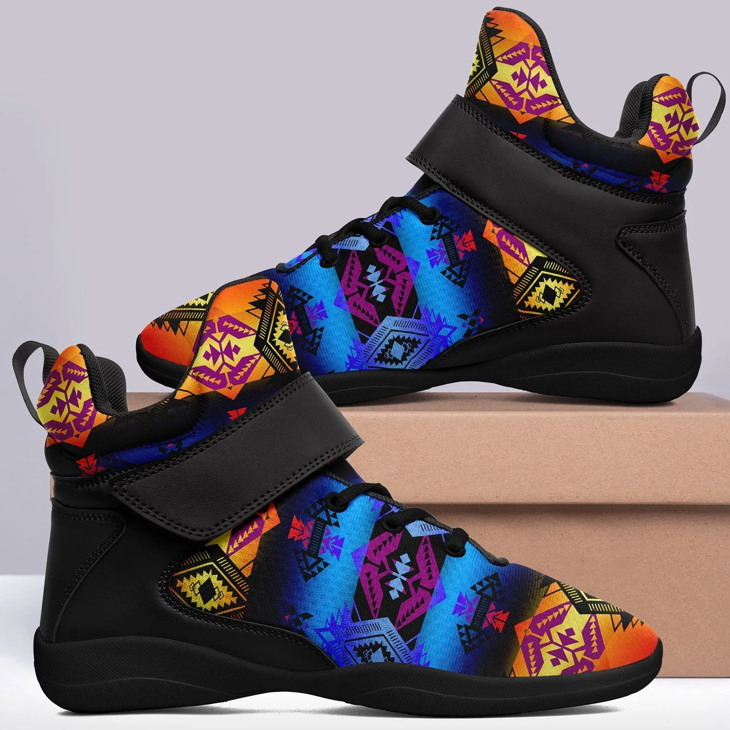 Sovereign Nation Sunset Ipottaa Basketball / Sport High Top Shoes - Black Sole