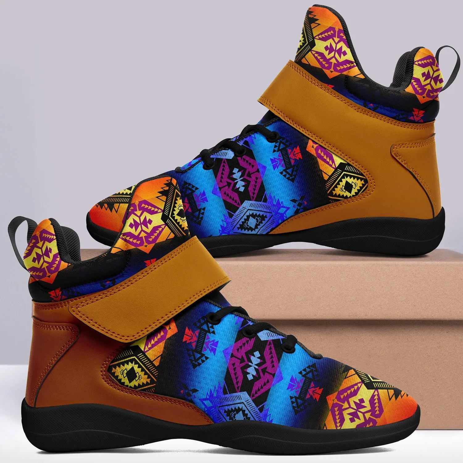 Sovereign Nation Sunset Ipottaa Basketball / Sport High Top Shoes - Black Sole