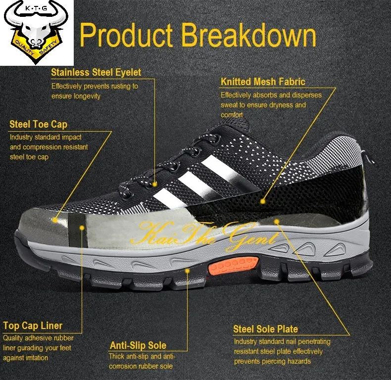 Steel Toe Sports Safety Shoes - Model SS15 (Option 6)