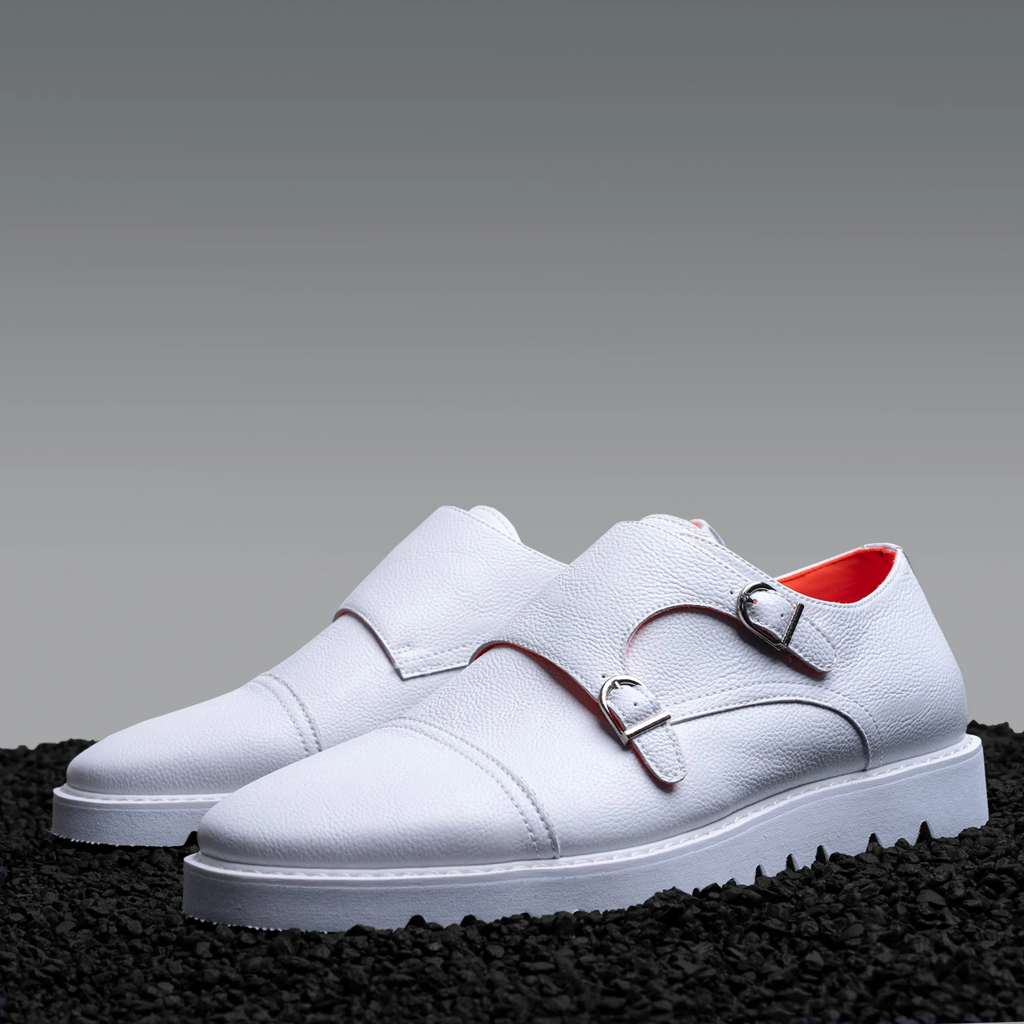 The Freshman L TAYNO Leather Monk Strap Oxford Sneaker