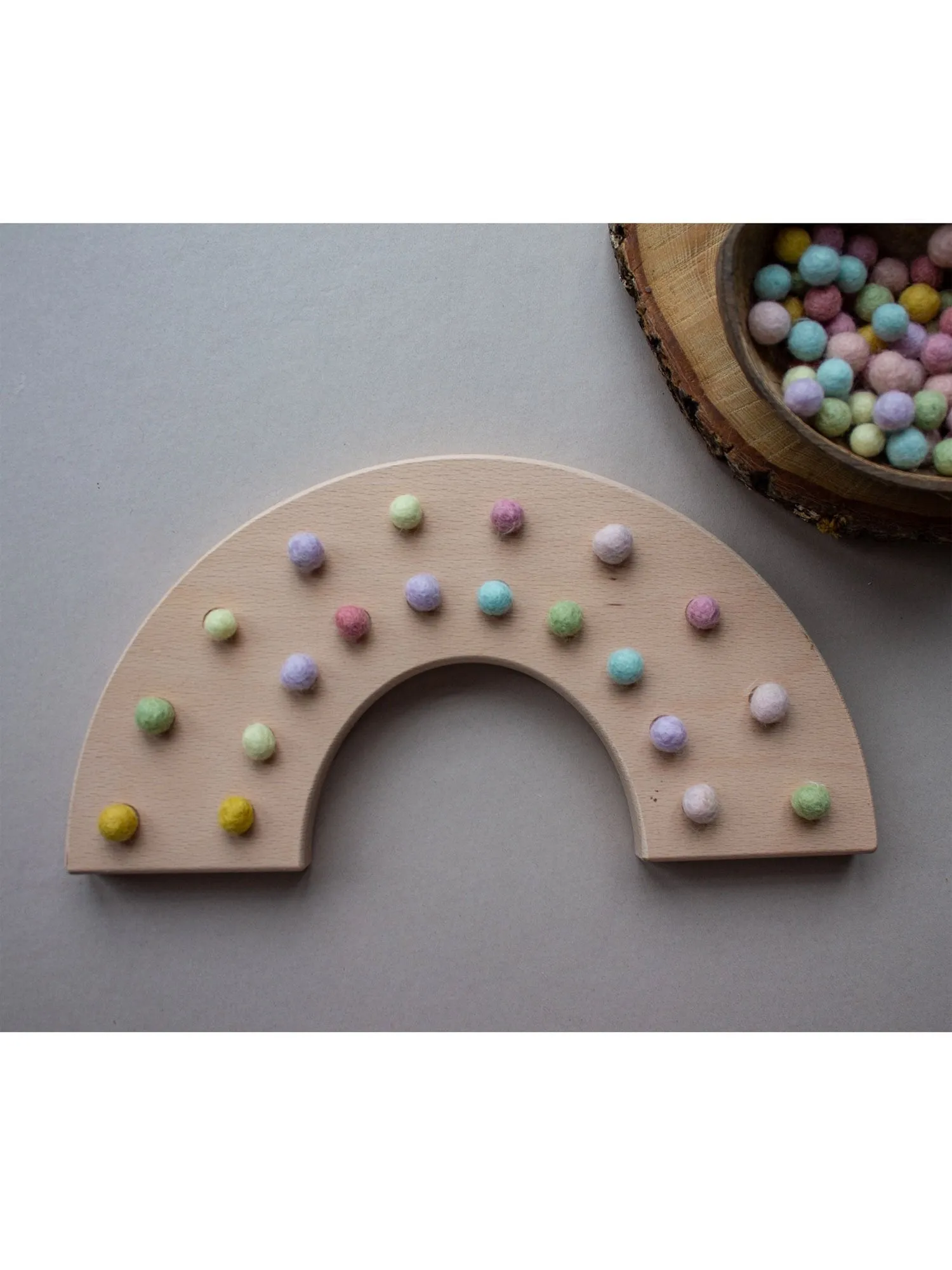 The Little Coach House Rainbow Fine Motor Board