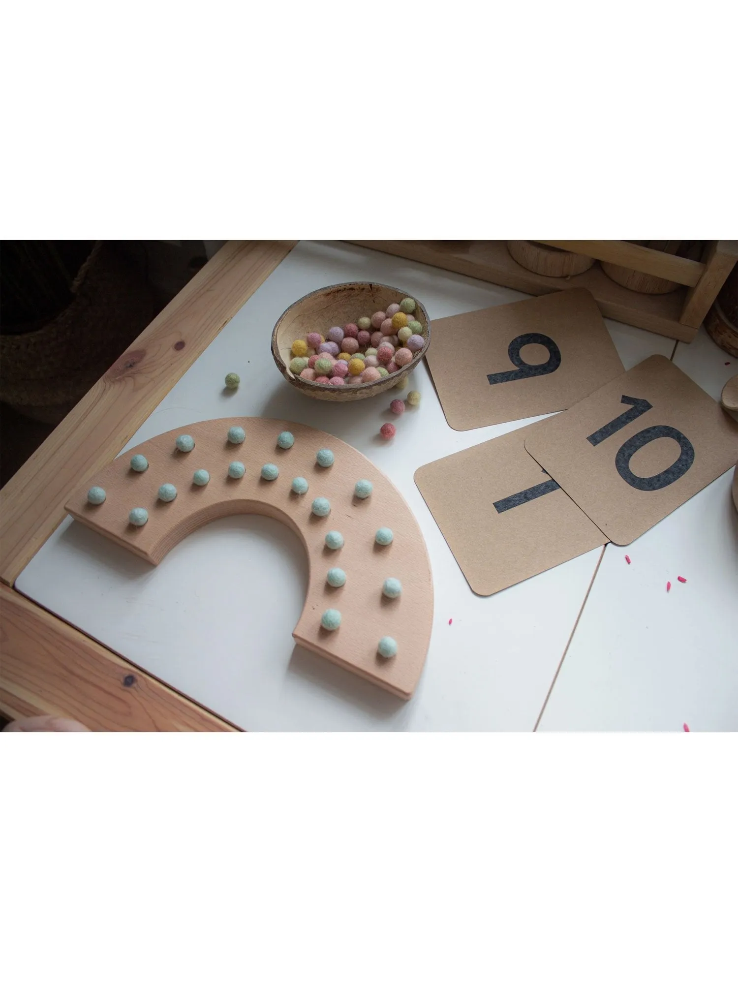 The Little Coach House Rainbow Fine Motor Board