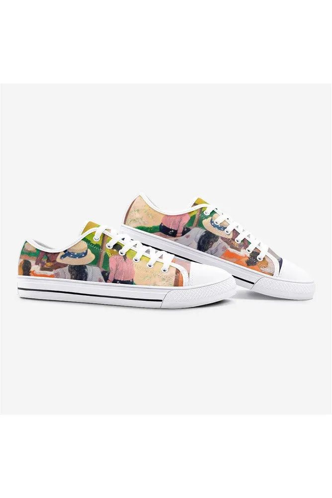 The Siesta by Gaughin Unisex Low Top Canvas Shoes