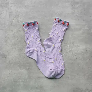 Tiepology Grace Strawberry Socks sku19