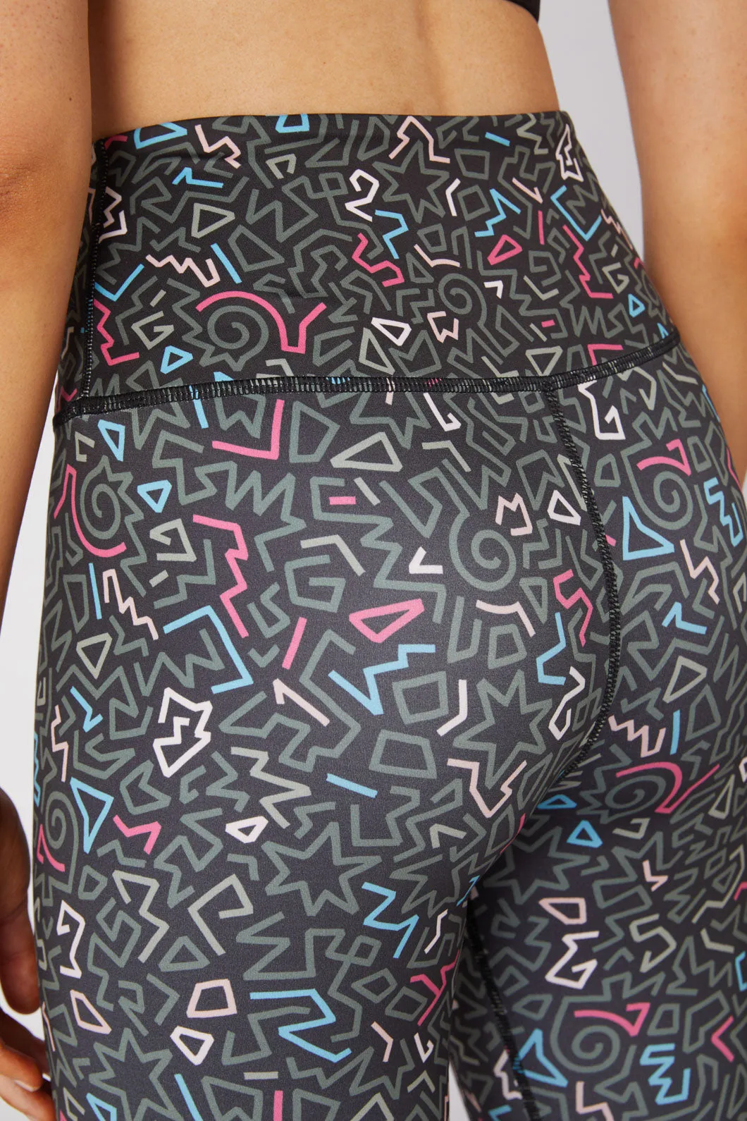 Twisting Printed 3/4 Legging