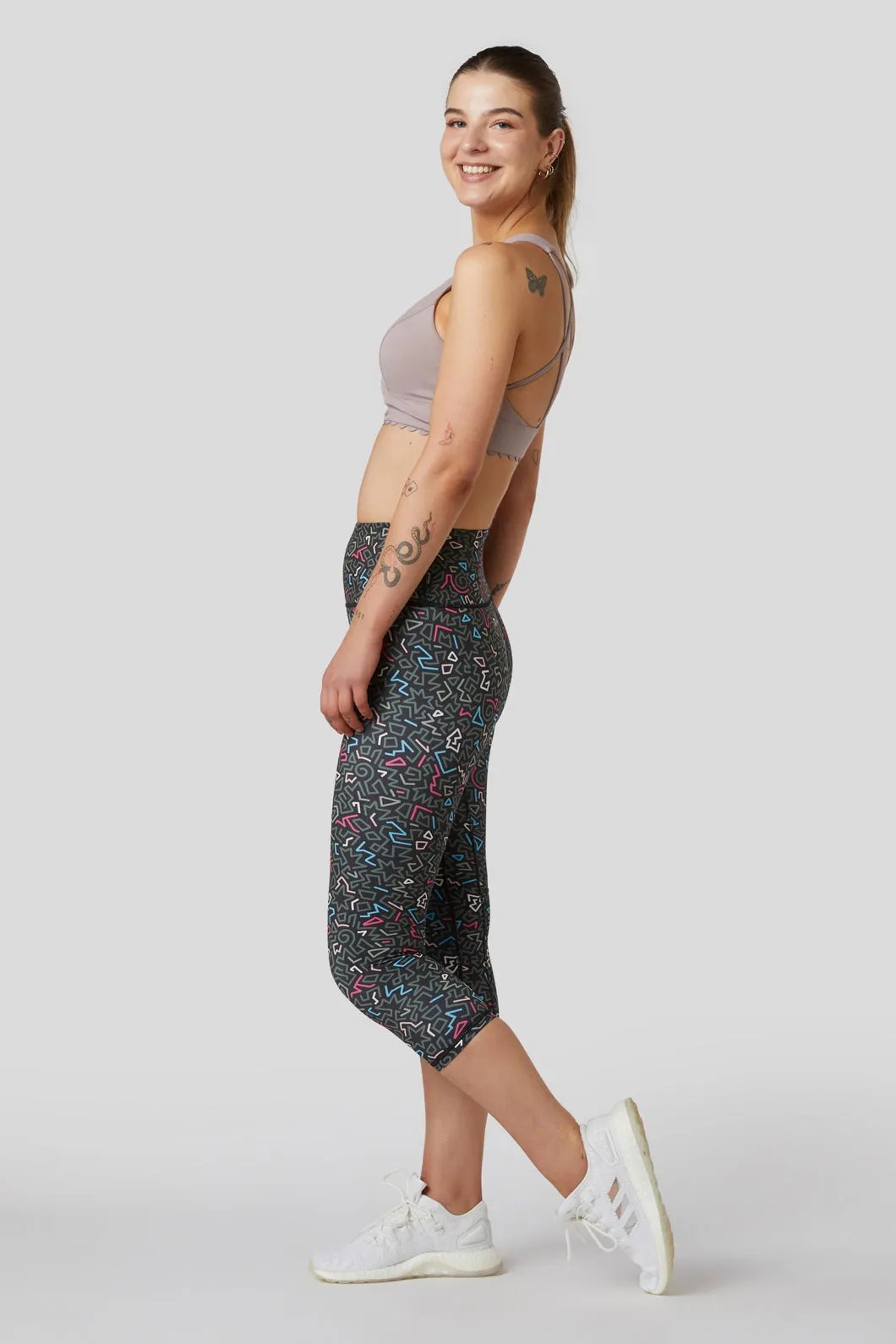 Twisting Printed 3/4 Legging