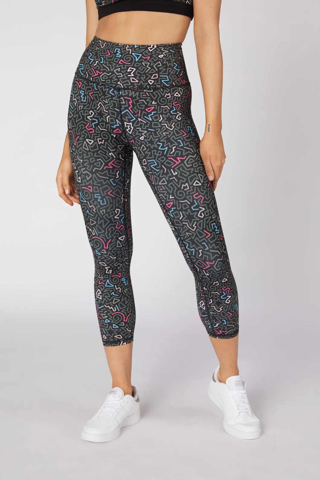 Twisting Printed 3/4 Legging