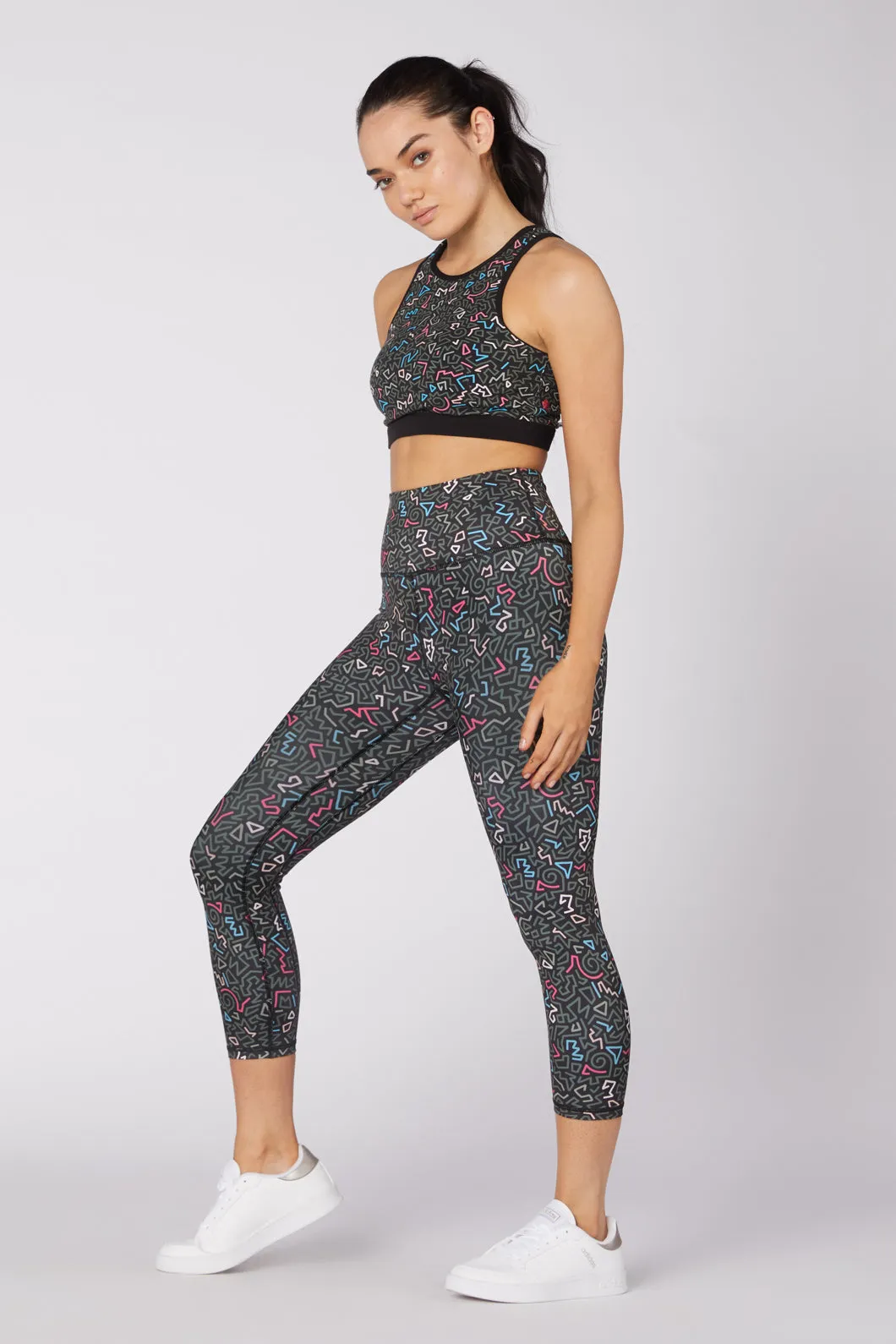 Twisting Printed 3/4 Legging