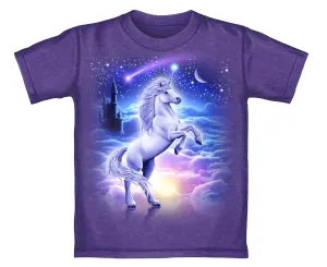 Unicorn Kingdom Purple Adult Tee Shirt (Adult Small