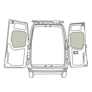 VanEssential Mercedes-Benz Sprinter NCV3 Middle Rear Door Storage Panels (Pair)