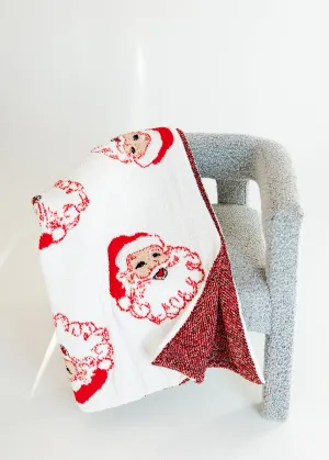 Vintage Santa Cozy Blanket