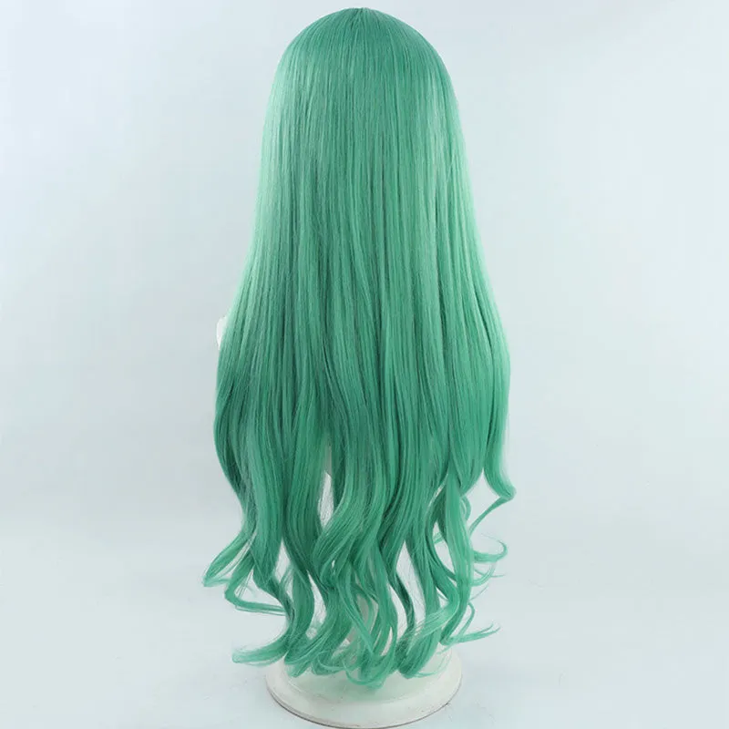 Virtual YouTuber Nijisanji LazuLight Portrait Finana Ryugu Green Cosplay Wig B Edition